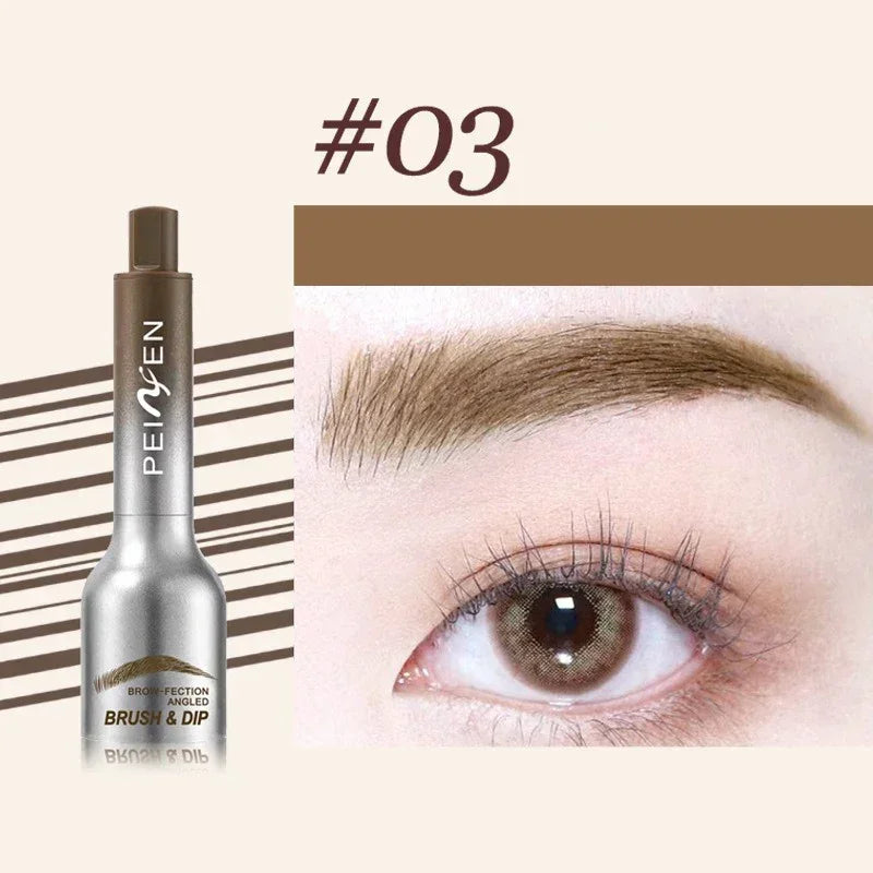 3D Dye Eyebrow Pencil Hairline Anti-smudge Waterproof Lasting Black Brown Brows Large Brush Natural Wild Eyebrow Enhancers Cream