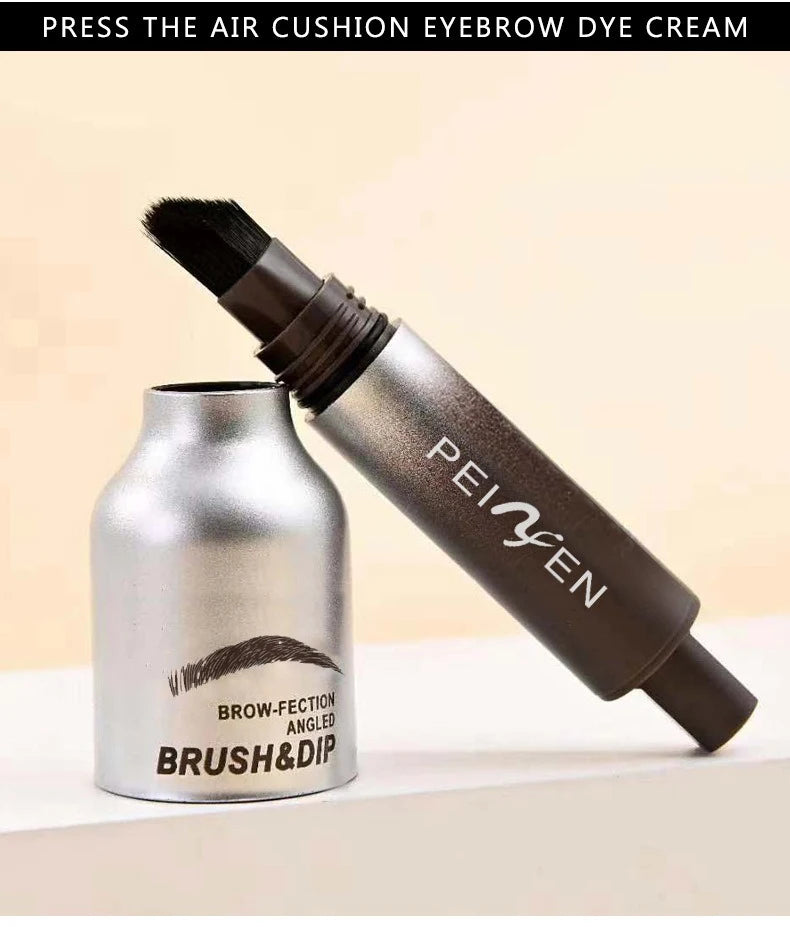 3D Dye Eyebrow Pencil Hairline Anti-smudge Waterproof Lasting Black Brown Brows Large Brush Natural Wild Eyebrow Enhancers Cream
