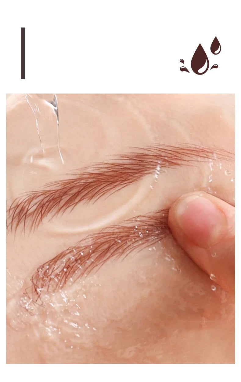 3D Dye Eyebrow Pencil Hairline Anti-smudge Waterproof Lasting Black Brown Brows Large Brush Natural Wild Eyebrow Enhancers Cream