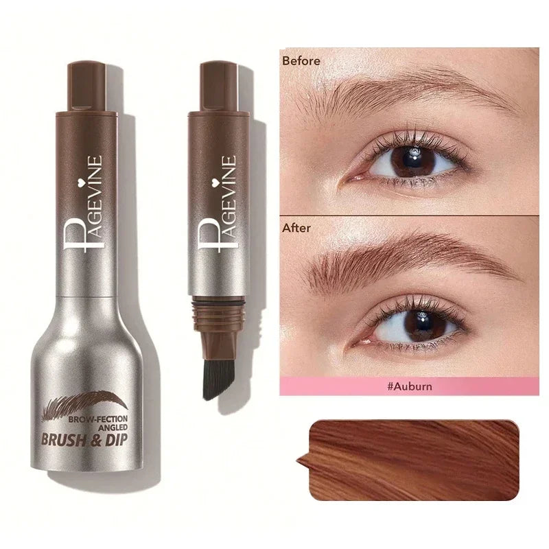 3D Dye Eyebrow Pencil Hairline Anti-smudge Waterproof Lasting Black Brown Brows Large Brush Natural Wild Eyebrow Enhancers Cream