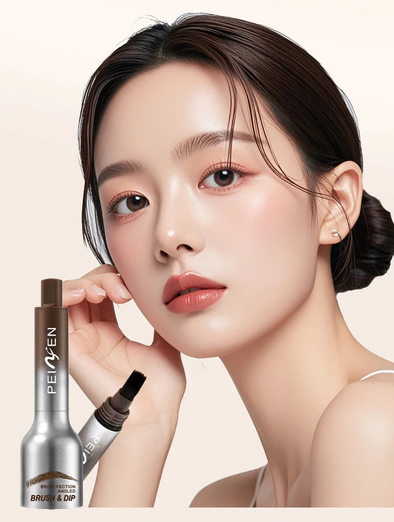 3D Dye Eyebrow Pencil Hairline Anti-smudge Waterproof Lasting Black Brown Brows Large Brush Natural Wild Eyebrow Enhancers Cream