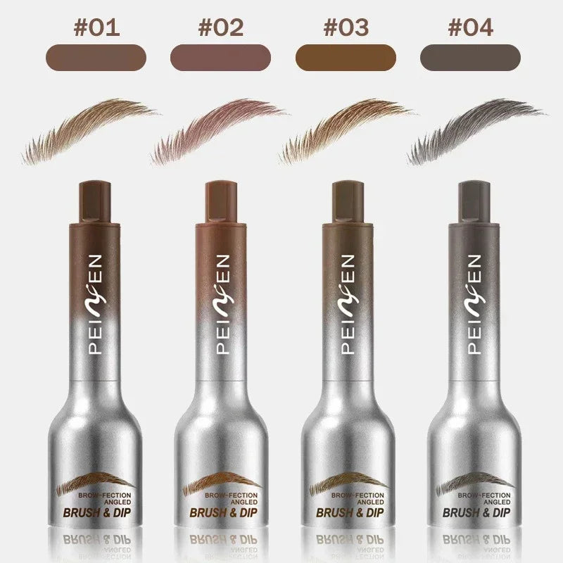 3D Dye Eyebrow Pencil Hairline Anti-smudge Waterproof Lasting Black Brown Brows Large Brush Natural Wild Eyebrow Enhancers Cream