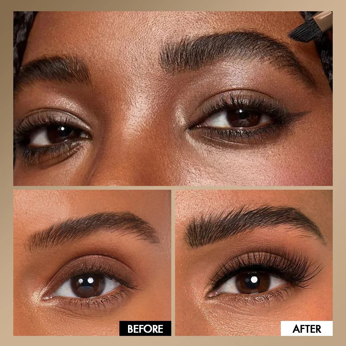 1PC Eyebrow Gel Pen with Angled Brush - Quick-Dry, Long-Lasting, Natural Shaping & Filling for All Skin Types, Waterproof
