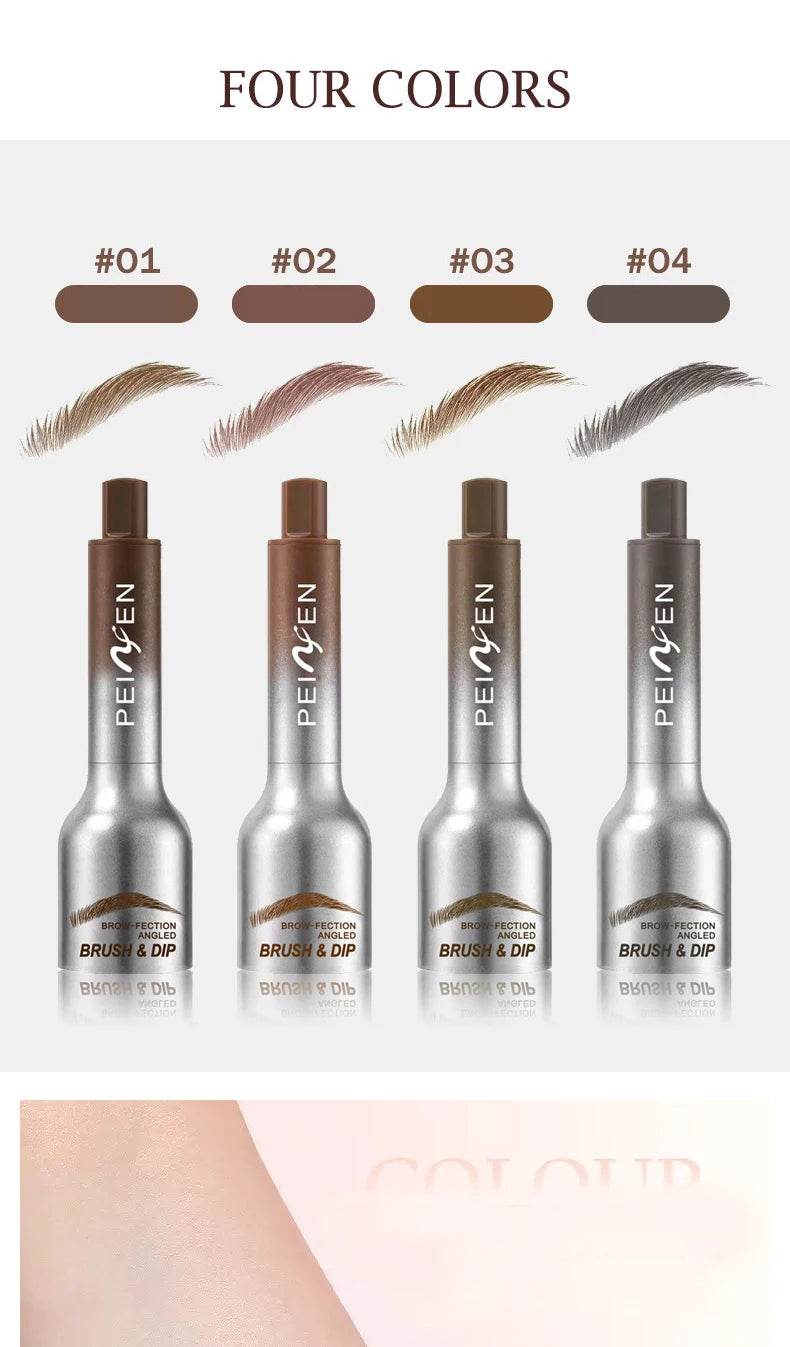 3D Dye Eyebrow Pencil Hairline Anti-smudge Waterproof Lasting Black Brown Brows Large Brush Natural Wild Eyebrow Enhancers Cream
