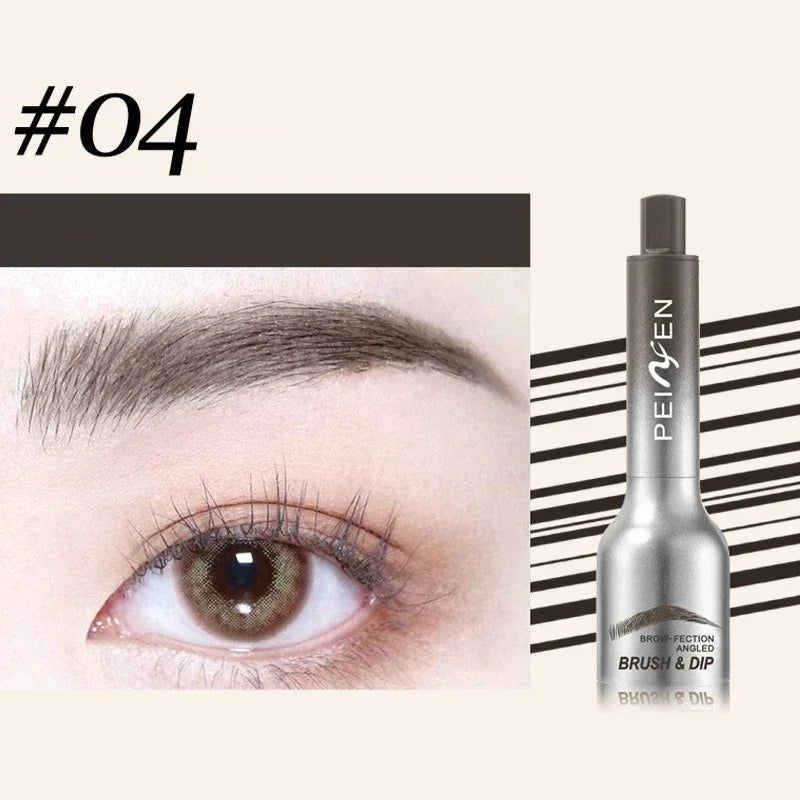 3D Dye Eyebrow Pencil Hairline Anti-smudge Waterproof Lasting Black Brown Brows Large Brush Natural Wild Eyebrow Enhancers Cream