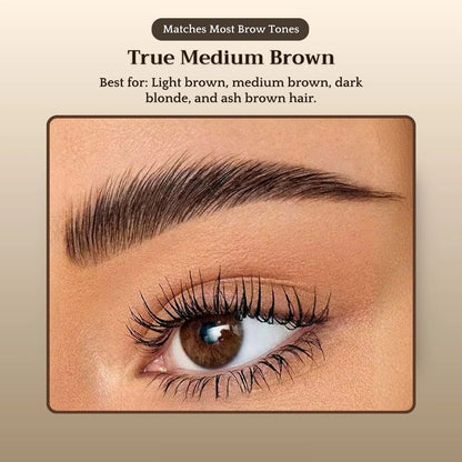 True Medium Brown brow shade — most versatile shade for light brown, medium brown, dark blonde and ash brown hair